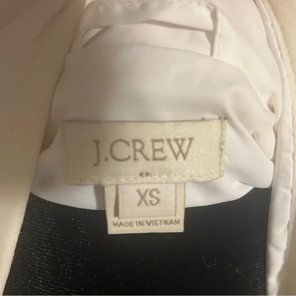 J. Crew white puffer vest size small excellent condition - Picture 2 of 5